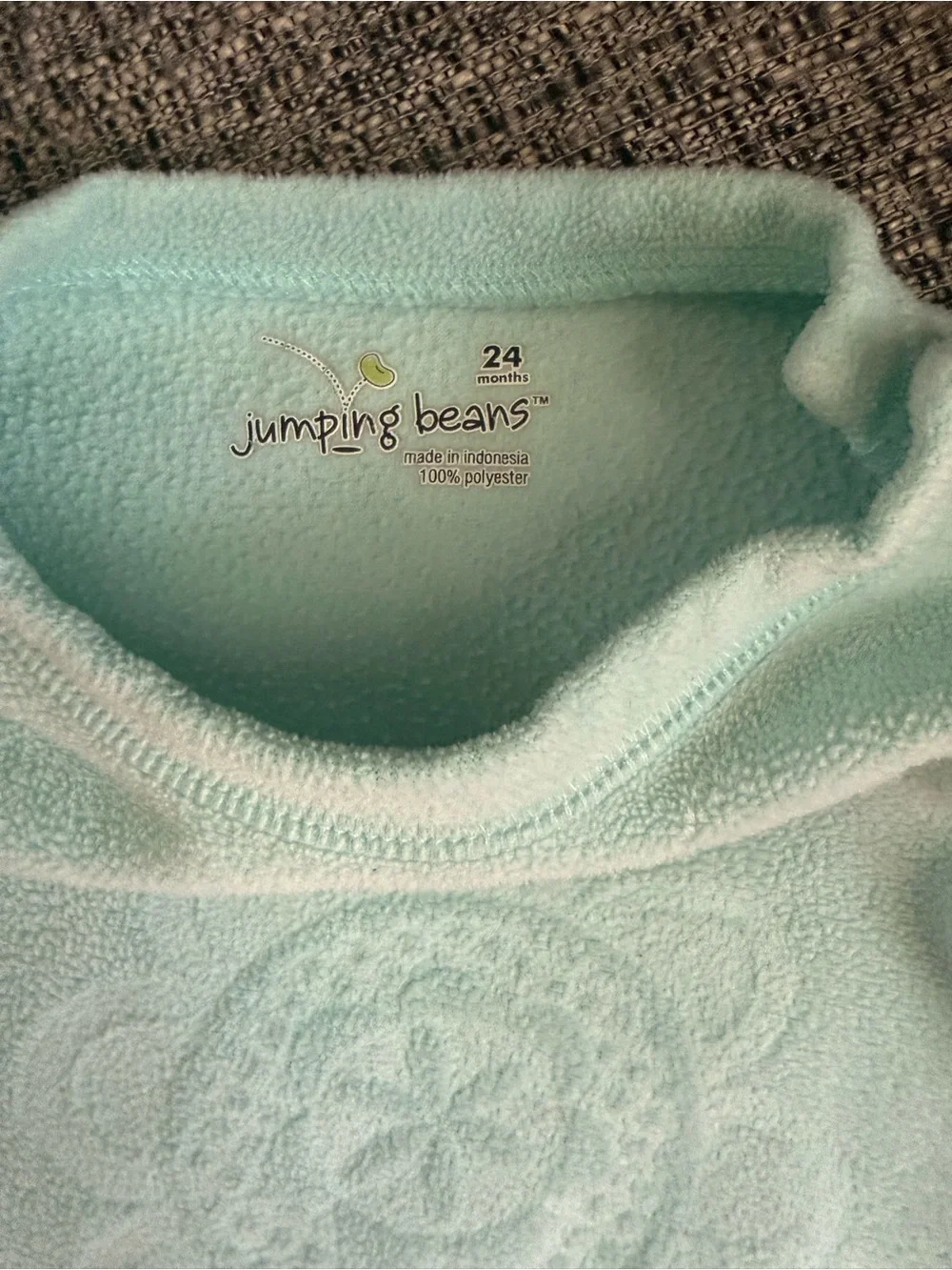 Carter's Girls Long-Sleeve Tees in Mint and Bright Pink